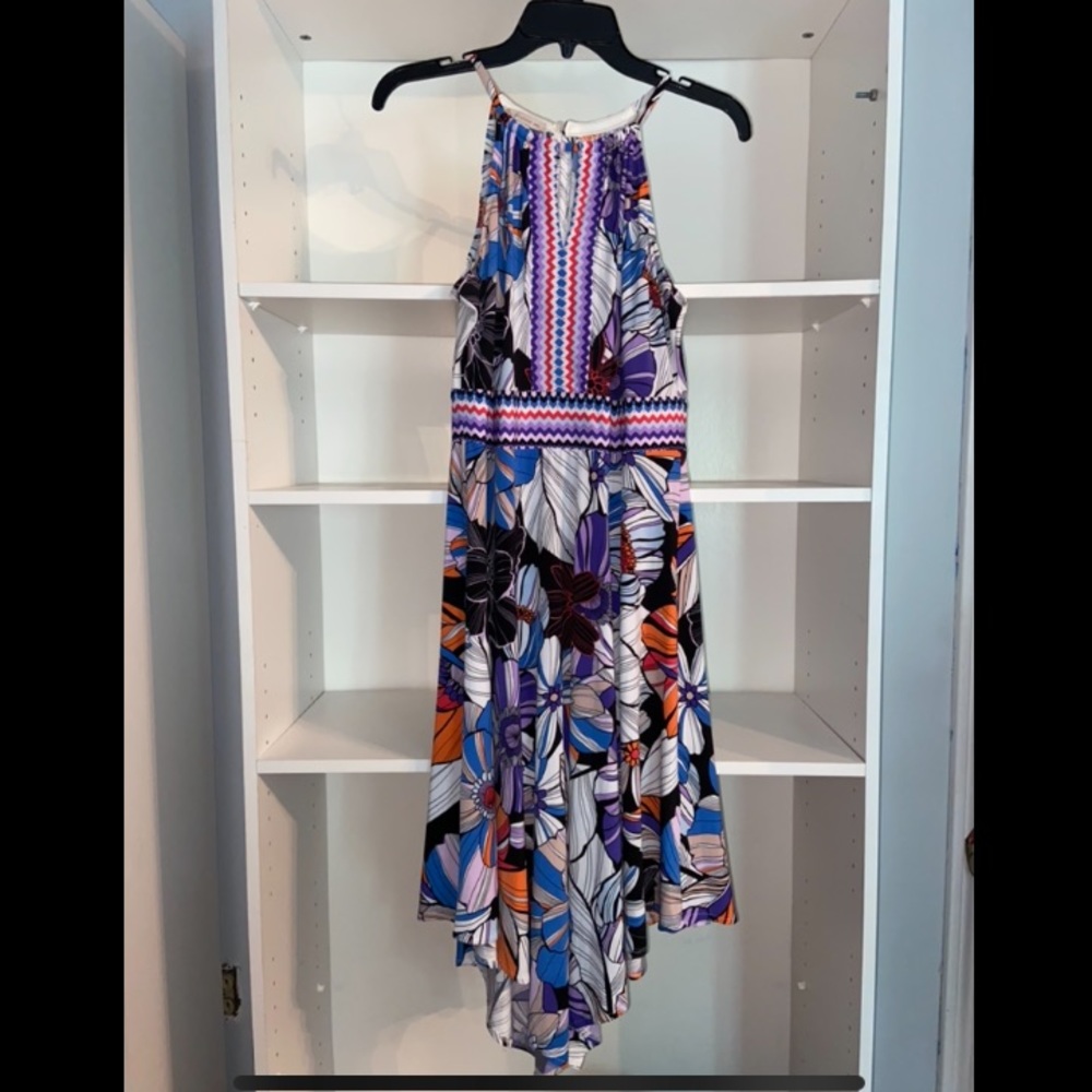 Dress Barn Floral Halter Neck Dress